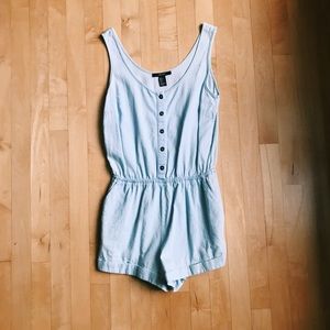 Denim romper